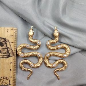 Stud And American Style Qingdao Jewelry Earrings Personality Temperament Retro Trendy Snake Female D47Stud Farl22