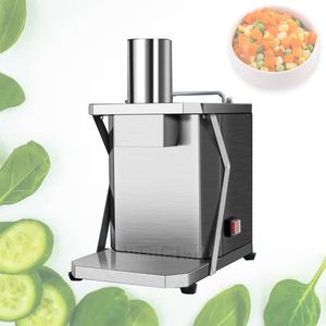 Köksverktyg Automatisk fruktskärmaskin Vegetabilisk skärare Aubergine Morot Potatislök Dicer Apple Cube Dicing Machine