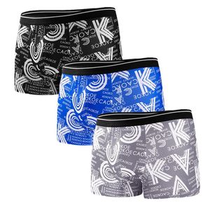 Unterhosen Pack Mann Boxer Briefs Shorts Druck Unterwäsche Sexy Homme Höschen Atmungsaktive Knicker Jungen Flexible Unterwäsche UntershortsUnterhosen