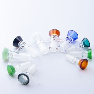 Paladin886 CSYC G032 Smoking Pipes Clear Handle Sticker Glass Bowl 14mm 19mm Male Female Colorful Dabber Bong Bowls Nail