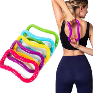 Yoga Circle Pilates Stretch Ring Home Women Fitness Equipment Fascia Massage Body Workout Motion Resistance Support Tool