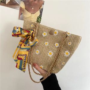 Bolsa de moda Design elegante de grande capacidade oblíqua bolsas de ombro femininas Bolsa de lenços de seda