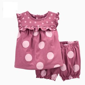 Stampa per maniche Short Tshirtshorts Baby Boy Summer Clothes Set Set da bambino Born Girl Costa 519