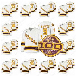 Thr 58 Sampo Ranta Minnesota Golden Gophers 2021 100. Saison Trikot 9 Sammy Walker Scott Reedy Jack Perbix Ryan Johnson College Hockey