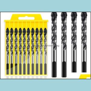 Drill Bits Power Tools Home Garden Cemented Carbide Twist Drill Mti-Function Marble Glass Ceramic Tile 6Mm Set. Drop Delivery 2021 Kujgf
