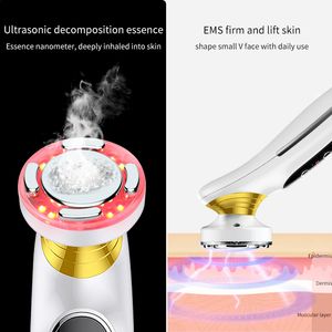 portable high frequency LED skin care therapy wand ultrasonic vibration massage ems anti wrinkle facial beauty machine