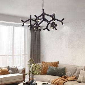 Ljuskronor nordisk nyhet LED Coral Shape Chandelier vardagsrumsstudie Heminredning Belysning Kitchen Island El Villa lobby Hängande Lampchande