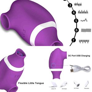NXY Vibratoren Leistungsstarker Saugvibrator für Frauen Klitorissauger Klitoris Stimulator Oral Zunge Blowjob Muschi lecken Spielzeug Erwachsene 18 220427