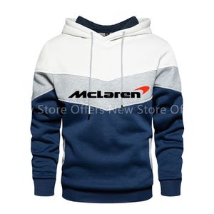 Spring e outono Capuz de costura F1 McLaren Running Suit Fórmula masculina Um pulôver de tamanho grande sudeternpm2