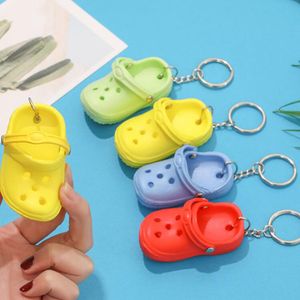 وصول جديد Mini Hole Garden Shoekains لطيف كرتون Cartoon Clog Sandal Key Chain Associor