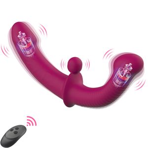 Beauty Items Double-headed Dildo Vibrator Female Masturbation Tool G-spot Vagina Stimulator Anal Plug Butt Plug Erotic sexy Toys for Lesbian
