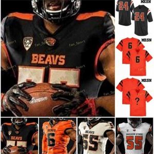 Thr NCAA College Trikots Oregon State Beavers 3 Tristan Gebbia 5 Kolby Taylor 2 Conor Blount 18 Timmy Hernandez Custom Football Stitched