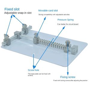 Professionellt handverktyg sätter mobiltelefonreparation fixtur PCB -korthållare arbetsstation plattform fast supportklämma för pda mp3 lödning också