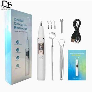 Ultrasonic Dental Scaler 5 Modes Electric Tooth Cleaner Tandblekning Plack Tartar Ta bort LED Portable Oral Care Tool 220713