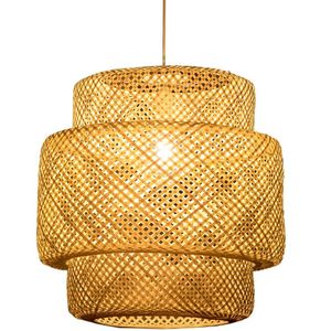Bambu rotting skugga hänge ljus villa el hem tak hängande lampa matsal belysning fixtur pa04012220
