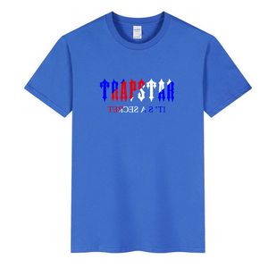 Trapstar Tee 100% Baumwoll Crew Kragen T -Shirt Männer lässig hochwertige Sommer Kurzarm Herren T -Shirts Mode Basis T -Shirt männlich B9