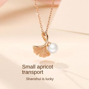 S925 Sterling Silver Lucky Pearl Necklace Women's High-End Design Sense Niche New Style Collarbone Necklace Ornament