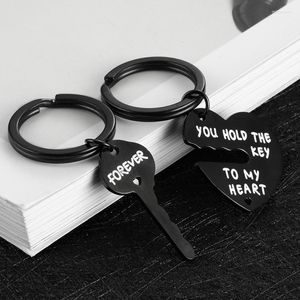 Keychains garotas bonitas casal casal cupido's Arrow Keychain Tinket Love Heart Key e Lock Women Women Bag Jewelry Gifts Miri22