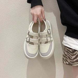 Gothic Chunky Vulcanize Shoes Designer Fashion Platform Running Canvas Shoes Women Harajuku Mary Jane Shoes Casual Buckle Flats 0613