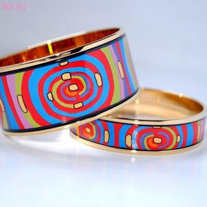 Bileklik Cloisonne Kadın Emaye Bilezik 2022 Moda Takı Yaşam Döngüsü Tarzı Desen El Süsleri Bilek Bangle 22