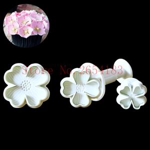 Baking Moulds Flower Plastic Plunger Cutter Fondant Cake Mold Cupcake Cookie Pastry Chocolate Biscuit Decoration Tool FQ2065Baking