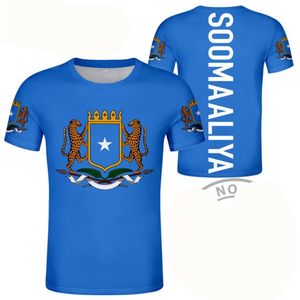 SOMALIA t shirt diy free custom p o name number som T Shirt nation flag soomaaliya federal republic somali print text clothing 220616