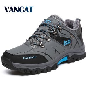 Brand Men Winter Snow Boots Warm Super Men High Quality Waterproof Leather Sneakers Outdoor Male Hiking Boots Work Shoes 3947 201204