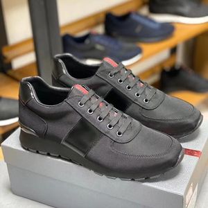 Sneakers de couro Mens preto azul real instrutores de couro homens sapatos top qualidade vintage sneaker fundo liso lace-up sapatos casuais com caixa no45