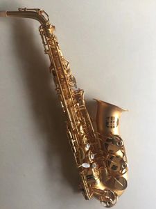 MUSEADF ALTO SAXOPONO DO GOLD ELETROFORISE DE GOLD DE GOLD Dedicado Tubo de latão Saxofone e saxofona plana