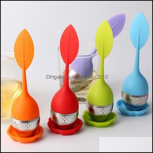 Sil Tea Infuser Leaf Sile Con Food Grade Make Bag Filter Filtri creativi in acciaio inossidabile Drop Delivery 2021 Coffee Tools Drinkware Kit