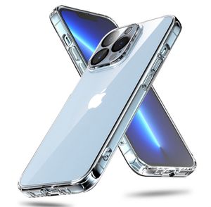 Crystal Clear Case Soft TPU Гель защитный телефон для iPhone 14 13 12 11 Pro Max xr XS 8 7 Plus Shock -Resean Transparent