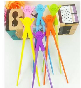 Wholesale fun chopsticks resale online - Creative Children s Plastic Chopsticks Children Learning Helper Training Happy Plastic Toy Chopstick Fun Baby Infant Beginne