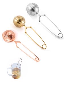 Stainless Steel Tea Ball Infuser Strainer Tools with Pincer Handle for Loose Leaf Tea Spices Filter Coffee Diffuser XBJK2203