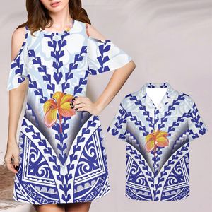 3D Dresses For Women And Men Shirts Couple Set Purple Boho Floral Vestidos De Mujer Size 4XL Summer Sukienki Damskie 220627