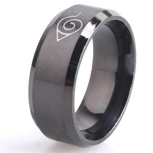 Wholesale allergy ring for sale - Group buy Drop ship ok anti allergy New width mm men Naruto rings stainless steel classic women ring jewelry w
