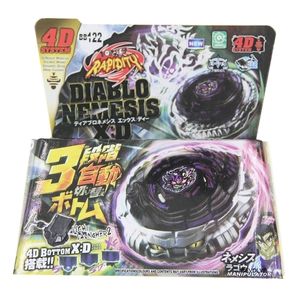 BX Toupie Burst Beyblade Spinning Top Metal Fusion Masters Diabl Nemesis XD BB122 Fury 4D Star Starterセットランチャー220718