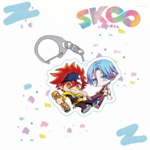 Keychains Anime SK EIGHT SK8 The Infinity Keychain Cosplay MIYA Reki Kyan Langa Hasegawa Cherry Blossom Cute Character Pendant Key Chain Fre