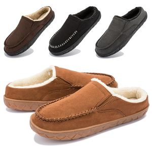 Pantofole Inverno Casa Uomo Comode Scarpe da interno in cotone morbido Peluche Caldo Taglia grande 4950 Pantofola da casa Uomo