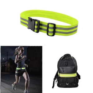 Motorcycle Apparel High Visibility Reflective Running Belt Adjustable Waist Strap Safety Gear For Cycling Dog Walking RunningMotorcycle