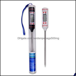 Thermometers Kitchen Tools Kitchen Dining Bar Home Garden Household Digital Thermometer Cooking Food Meat Grill Bbq Probe Water Milk Oil