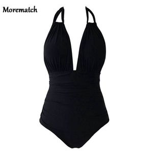 Bourgogne Heart Attack Falbala 1pc baddräkt Kvinnor Ruffle V Neck Monokini 2019 New Girls Beach Bathing Suit Badkläder T200708