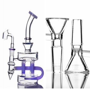 tiktok USA hot glass style hookahs complex design leisure glass bong swiss pillar can matrix perc smoking water pipes fab egg oil rigs four holes eggs 14.4mm joint