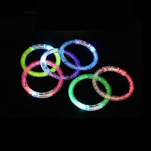 Brinquedos iluminados de LED acrílico bracelete luminosa abrete da festa de luminos