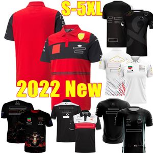 5xl 2022 Formula 1 Motorsport Forma F1 T-Shirt Yarış Takımı T-Shirts Araba Hayranları Sıradan Nefes Alabilir Polo Yaz Araba Logo Model Giyim Giyim Gelgit Bran Motosiklet Gömlek