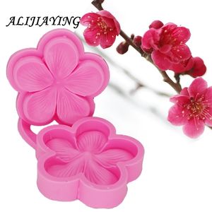 Plum blossom Sugarcraft stampo in silicone fiore fondente stampo strumenti per decorare torte nuziali stampo per cioccolato D1302 220815