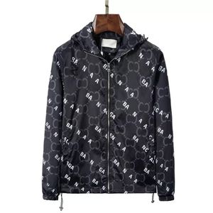 2022 Nya modemärke Windbreaker Jackets Mens Winter Autumn Slim Fit Ytterkläder Rockar Herr Designer Kläder Män avslappnad jacka plus storlek M-3XL