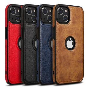 Business Leather Case Soft TPU Full Protection Cases Cover For iPhone 15 14 13 12 Mini 11 Pro Max X Xr Xs Max 8 7 Samsung S22 S23 Ultra Plus A54