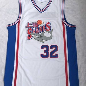 SJZL98 32 Jimmer Fredette Brigham Genç Koleji Basketbol Jersey Nakış Dikişli Erkek Formalar Shanghai Köpekbalıkları