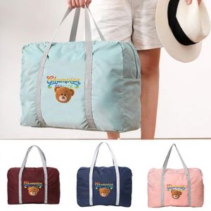 Duffel Bags Travel Bag Women Foldable Large Capacity Waterproof Handbag Multi Color Cute Cartoon Pattern Selling Luggage BagsDuffel