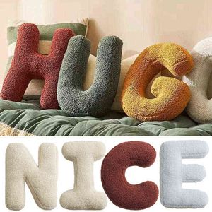 Wholesale baby s photo for sale - Group buy 26 English Letters Throw DIY Name Bed Sofa Cushion Baby Sleep s Toys Kids Room Decorations Photo Props Teaching L220608